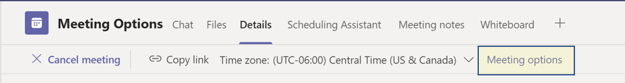 Click Meeting Options